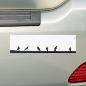 Autocollant De Voiture Corneilles dans une ligne (En voiture)