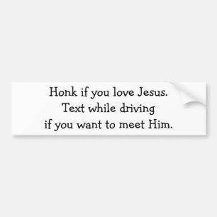 Autocollant De Voiture Cornez si vous aimez Jésus