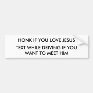 AUTOCOLLANT DE VOITURE CORNEZ SI VOUS AIMEZ JÉSUS