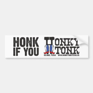 Autocollant De Voiture Cornez si vous Honky Tonk