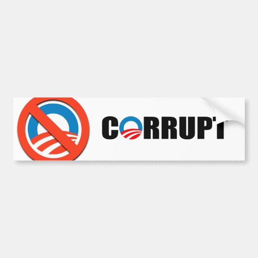 AUTOCOLLANT DE VOITURE CORROMPU (Devant)