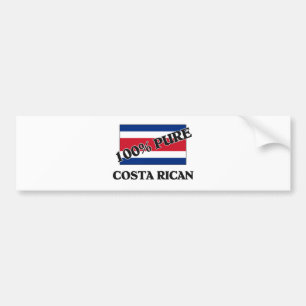 Autocollant De Voiture CÔTE RICAN de 100 pour cent