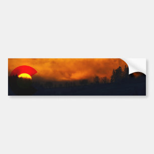 Autocollant De Voiture Coucher de soleil Colorado I