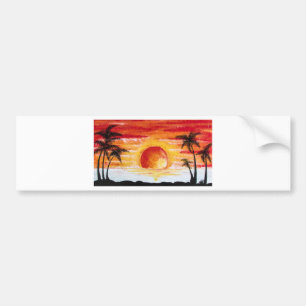 Autocollant De Voiture Coucher de soleil sur mesure Personnaliser do-it-y