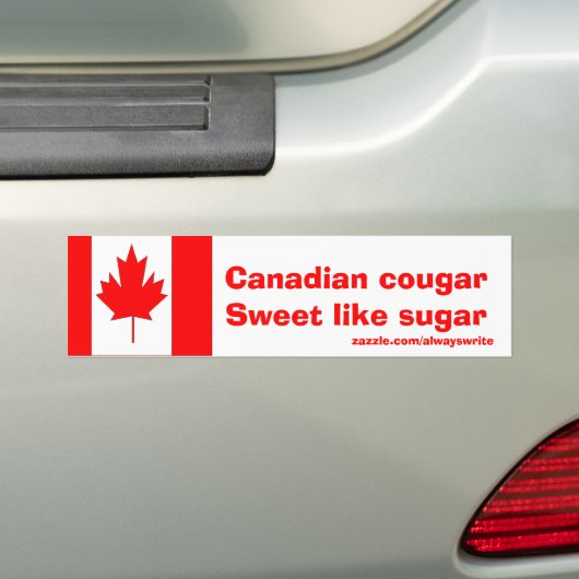 Autocollant De Voiture Cougar canadien (En voiture)