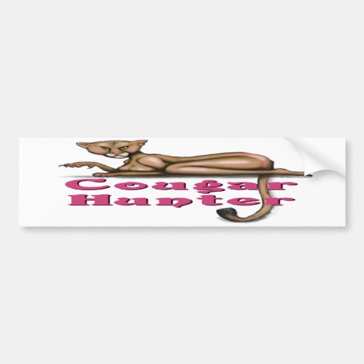 Autocollant De Voiture Cougar Hunter (Devant)