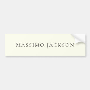 Autocollant De Voiture Couleur ivoire esthétique moderne simple minimalis