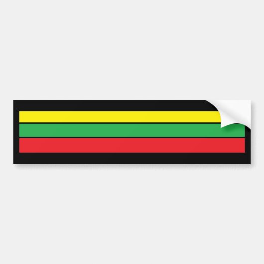 Autocollant De Voiture couleur rasta (Devant)