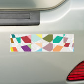 Autocollant De Voiture Couleurs Abstraites Damask (En voiture)
