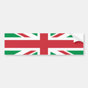 Autocollant De Voiture Couleurs de Noël Union Jack