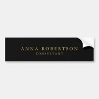 Couleurs d'or noir professionnel minimaliste tenda