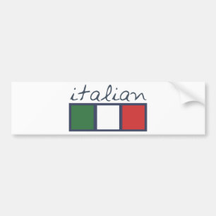 Autocollant De Voiture Couleurs italiennes de drapeau !