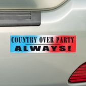 AUTOCOLLANT DE VOITURE COUNTRY OVER PARTY !!! (En voiture)