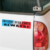 AUTOCOLLANT DE VOITURE COUNTRY OVER PARTY !!! (Sur camion)