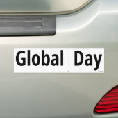 Autocollant De Voiture Couper Le Monde Le Long De La Journée De La Ligne  (En voiture)