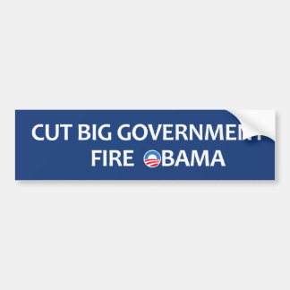 Autocollant De Voiture Coupez le grand feu Obama de gouvernement