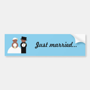 Autocollant De Voiture Couples mignons de mariage