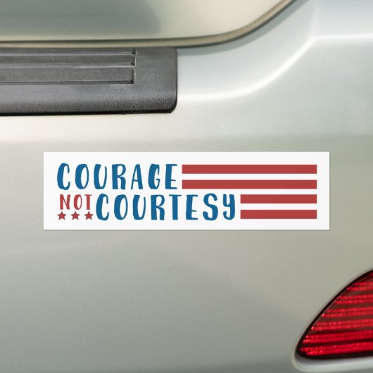 Autocollant De Voiture "Courage, adhésif pour pare-chocs pas de (En voiture)