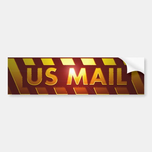 AUTOCOLLANT DE VOITURE COURRIER DES USA (Devant)