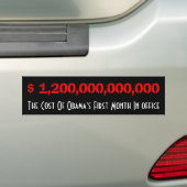 Autocollant De Voiture Coût d'Obama (En voiture)