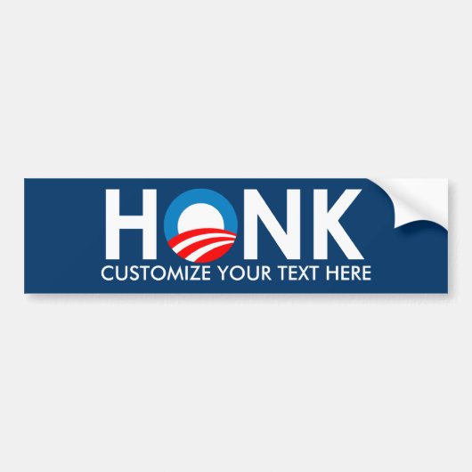 AUTOCOLLANT DE VOITURE COUTUME ANTI-OBAMA BUMPERSTICKER (Devant)