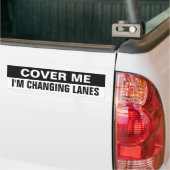 Autocollant De Voiture "Cover Me" funny bumpersticker (Sur camion)