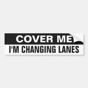 Autocollant De Voiture "Cover Me" funny bumpersticker