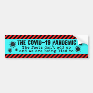 Autocollant De Voiture COVID-19 Les choses pandémiques ne s'additionnent