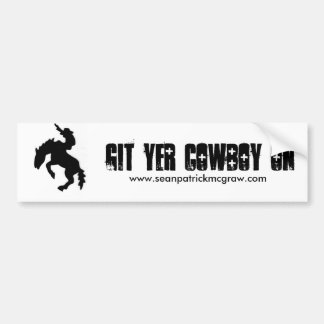 Autocollant De Voiture Cowboy de YER de connard dessus