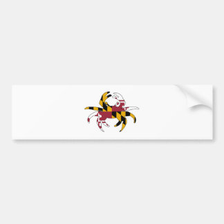 Autocollant De Voiture Crabe de drapeau du Maryland