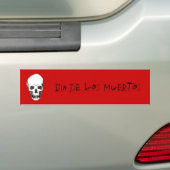 Autocollant De Voiture Crâne de Dia de los Muertos (En voiture)