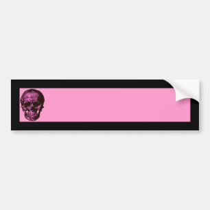 Autocollant De Voiture Crâne rose
