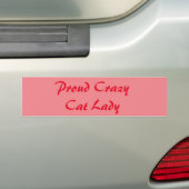 Autocollant De Voiture Crazy Cat Bumer (En voiture)
