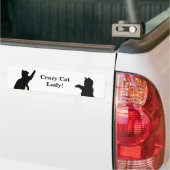 Autocollant De Voiture CRAZY CAT LADY Fun Devis pour Amoureux de les chat (Sur camion)