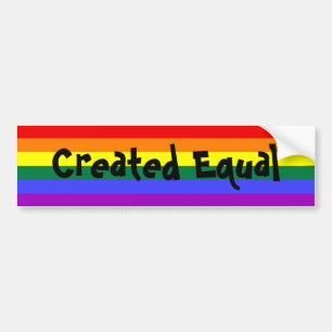 Autocollant De Voiture Created Equal Gay Pride