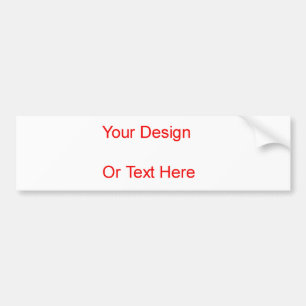 Autocollant De Voiture Créez votre propre adhésif pour pare-chocs