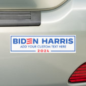 Autocollant De Voiture Créez votre propre Biden Harris 2024 (En voiture)