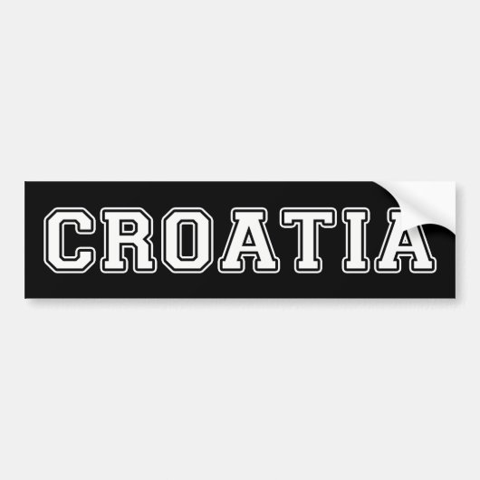 Autocollant De Voiture Croatie (Devant)