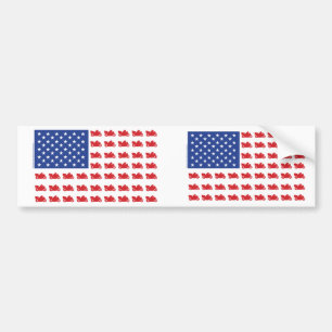 Autocollant De Voiture Croiseur-Drapeau-Moteur