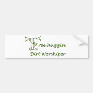 Autocollant De Voiture Croyant de saleté de Huggin d'arbre
