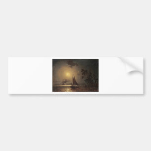 Autocollant De Voiture Cru de nuit de lune de nocturne-voyage de Marcus
