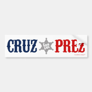 Autocollant De Voiture Cruz pour Prez - Ted Cruz pour le Président Red