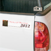 AUTOCOLLANT DE VOITURE CTHULHU POUR LE PRÉSIDENT 2012 (Sur camion)