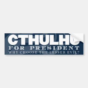 Autocollant De Voiture Cthulhu pour le Président adhésif pour pare-choc