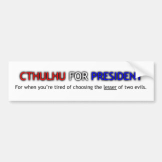 Autocollant De Voiture Cthulhu pour le Président adhésif pour pare-chocs