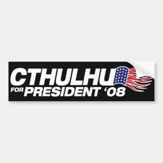 Autocollant De Voiture Cthulhu pour le Président adhésif pour pare-chocs