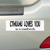 Autocollant De Voiture Cthulhu vous aime (En voiture)