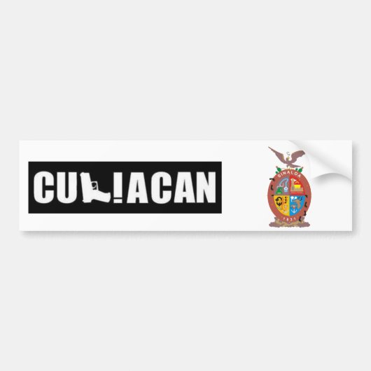 AUTOCOLLANT DE VOITURE CULIACAN (Devant)