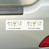 Autocollant De Voiture Cultiver des pensées positives fleurs (En voiture)