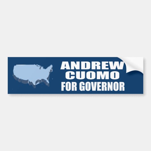 AUTOCOLLANT DE VOITURE CUOMO D'ANDREW POUR LE GOUVERNEUR (Devant)